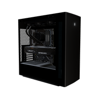 Silent PC da gaming Midrange – rendering 3D, vista di tre quarti