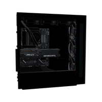 Silent PC da gaming Midrange – rendering 3D, vista laterale