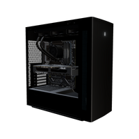 Silent PC da gaming High-End – rendering 3D, vista di tre quarti