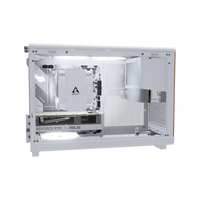Biwak Gaming PC Entry White – 3D rendering, side view, RGB cool white