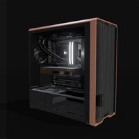 AI Station Pro – 3D rendering, front three-quarter view, RGB cool white