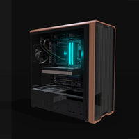 KI-Station Profi – 3D-Rendering schräg von vorne, RGB Cyan