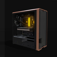 KI-Station Profi – 3D-Rendering schräg von vorne, RGB Orange