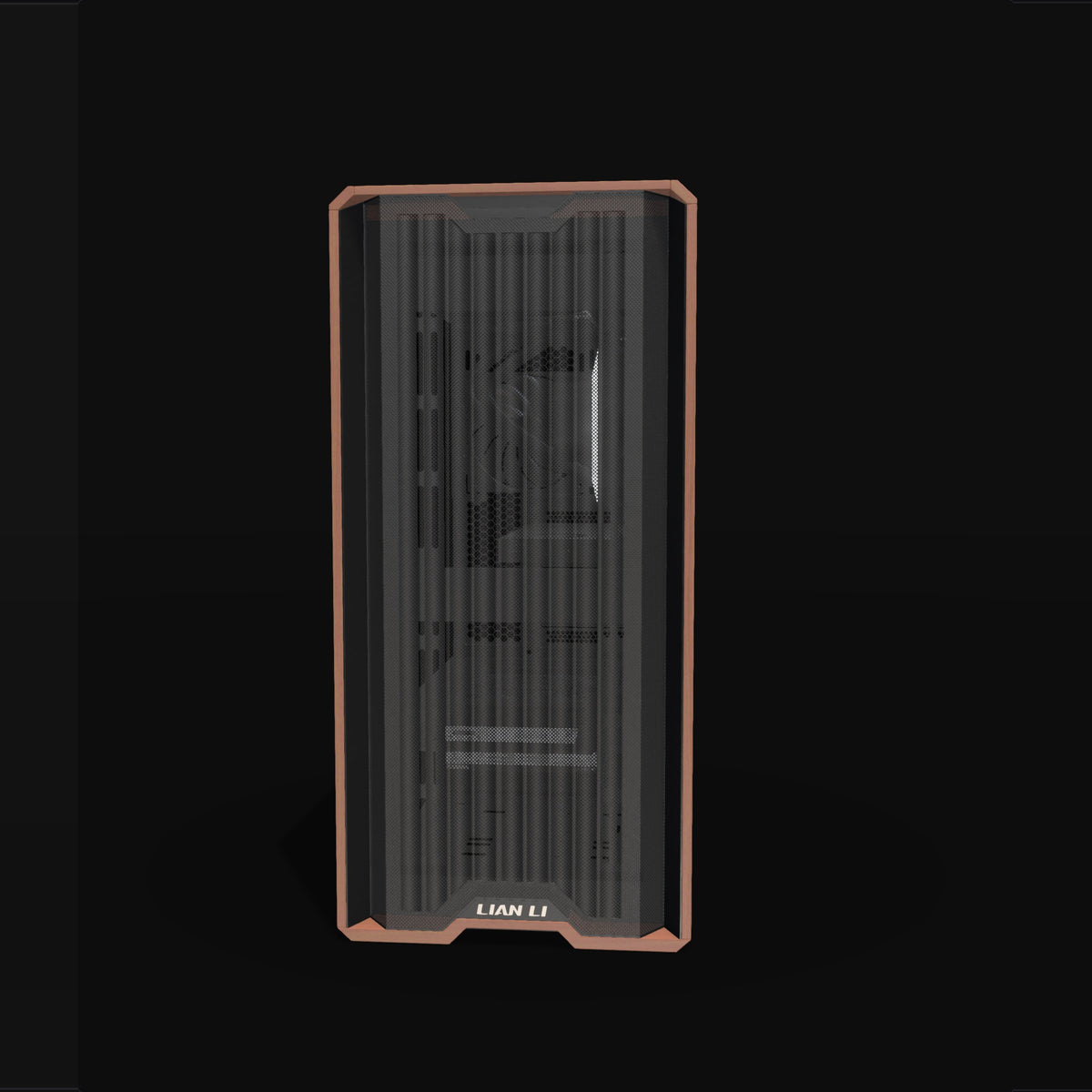 AI Station Duo – 3D rendering, front view, RGB cool white