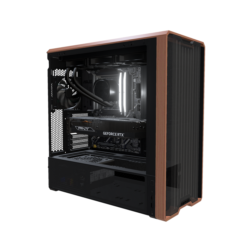 Station de travail Creator · Ryzen 9 9900X · RTX 5070 Ti 16 Go · 64 Go RAM