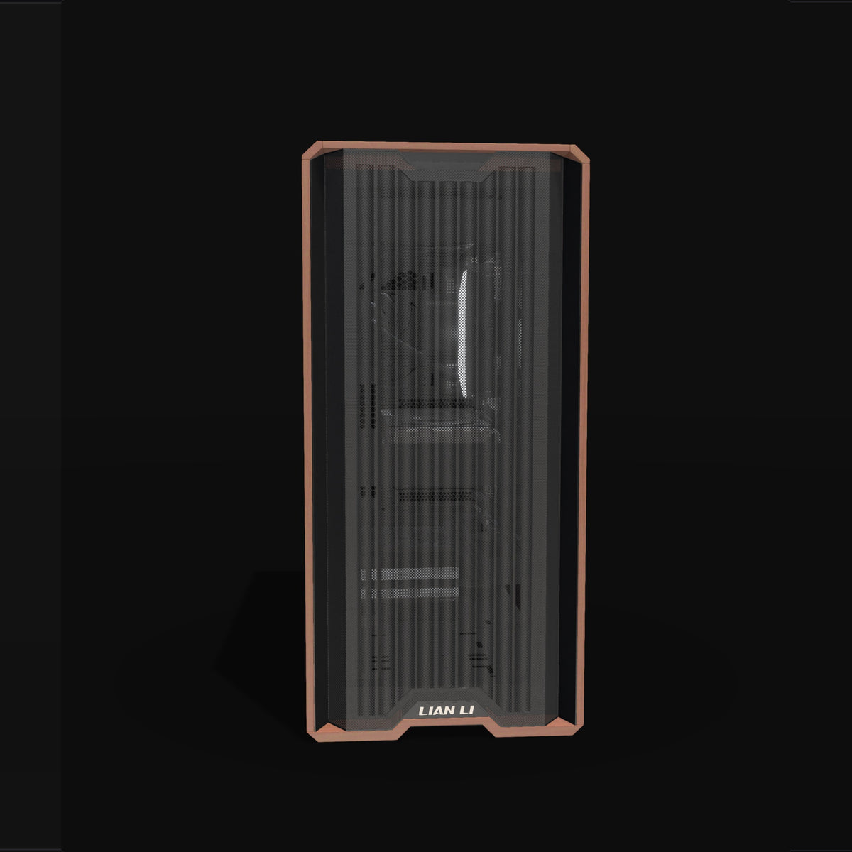 Workstation Creator – 3D rendering, front view, RGB cool white