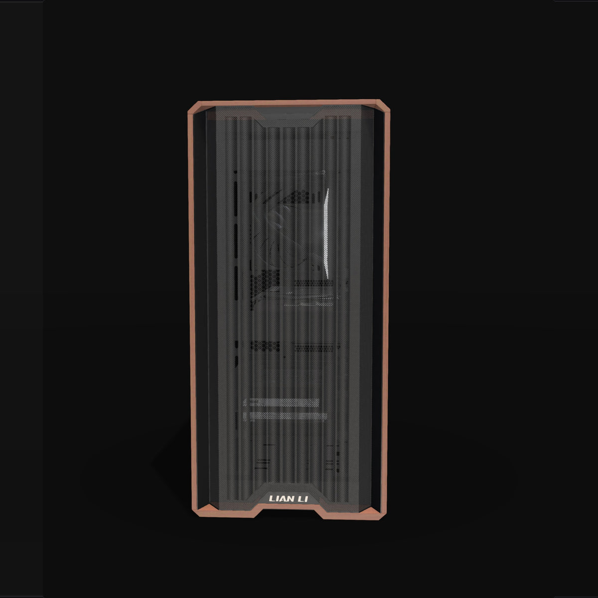 Workstation Creator Pro – 3D-Rendering von vorne, RGB Kaltweiss