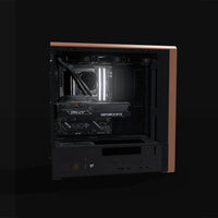Station de travail Creator – rendu 3D, vue de côté, RGB blanc froid