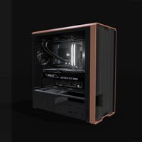 Workstation Creator Pro – 3D rendering, front three-quarter view, RGB cool white