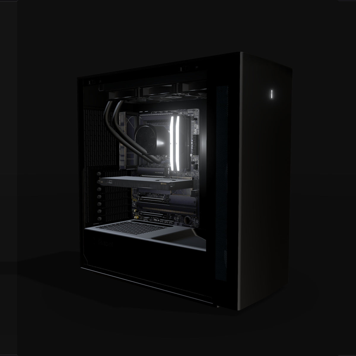 Workstation CAD Pro – 3D-Rendering schräg von vorne