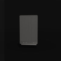 Workstation Compact – 3D rendering, front view, RGB cool white