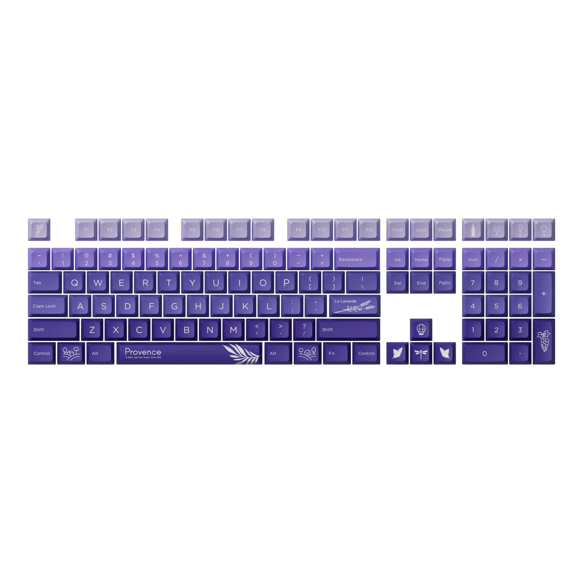 JDA Provence Lavender PBT Keycap Set