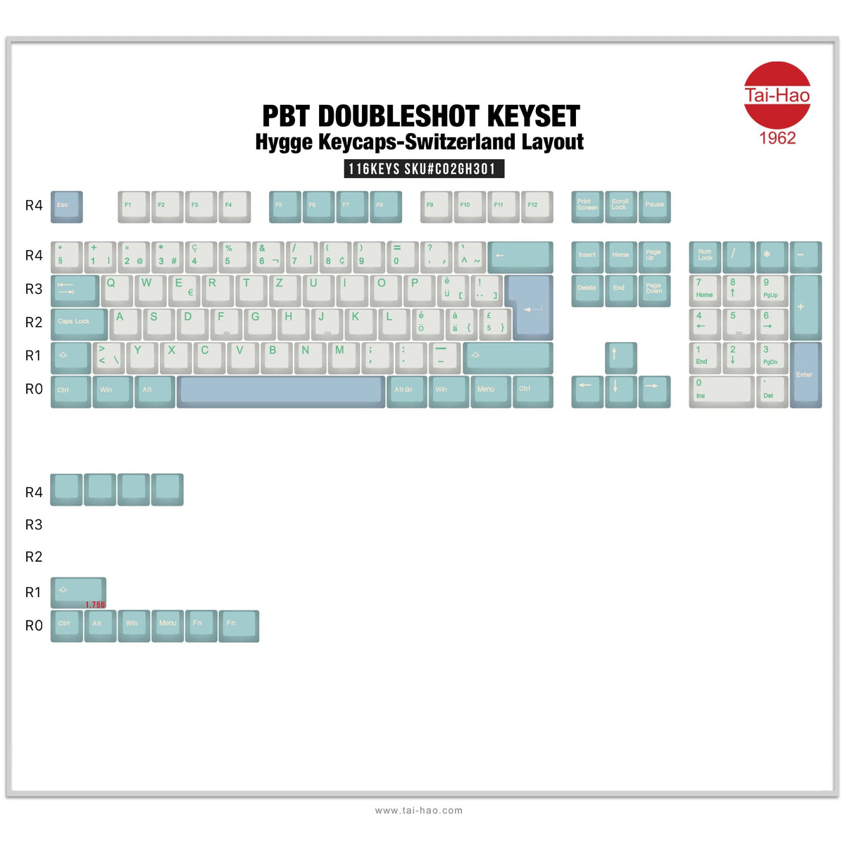 Hygge 116 Keys (ISO-CH) Set