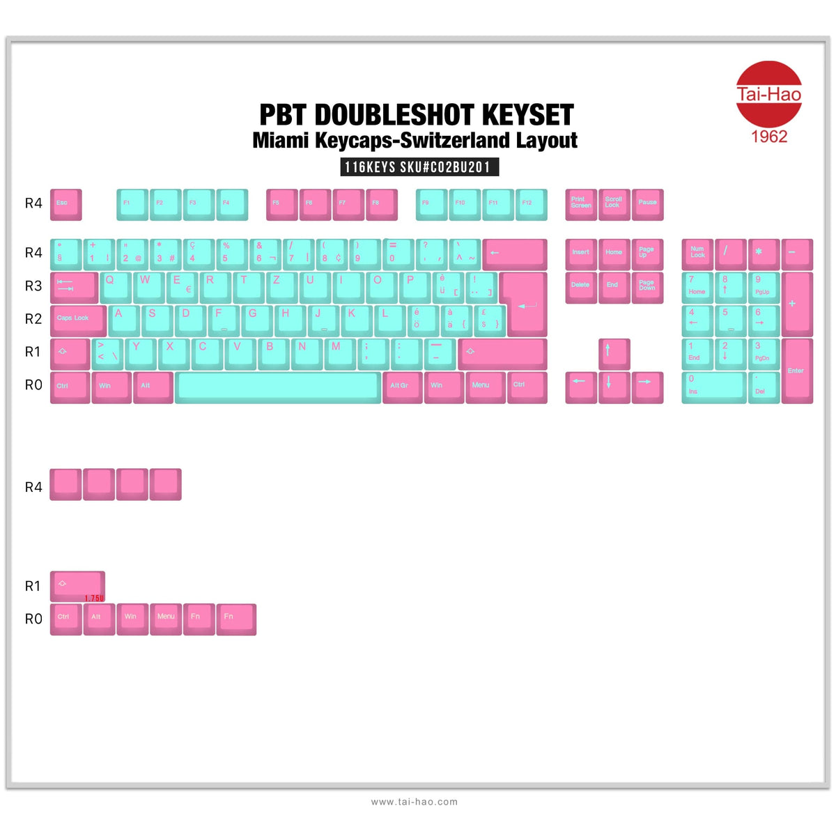 Miami Lights 116 Keys (ISO-CH) Set