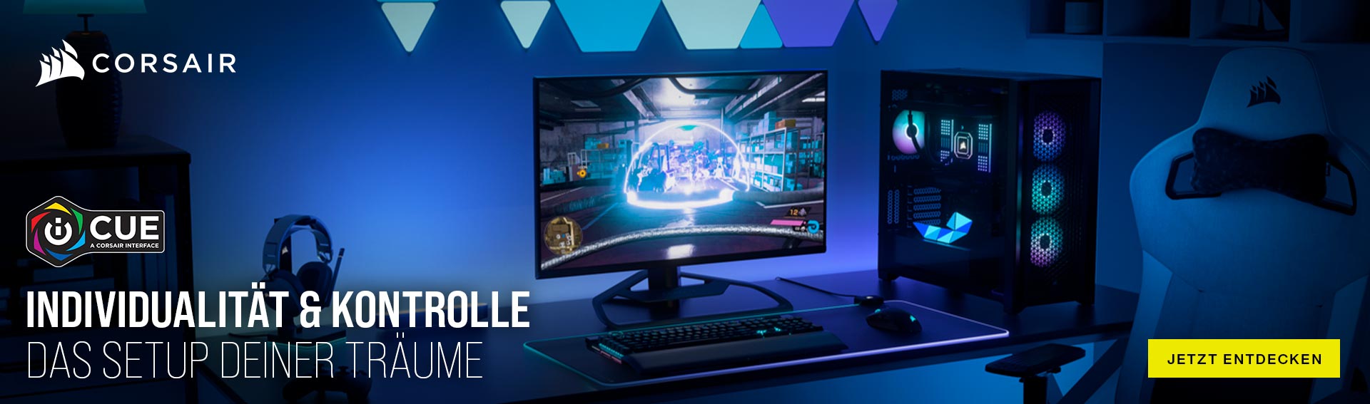 Corsair iCUE — Gaming-Setup mit RGB-Beleuchtung: Individualität und Kontrolle